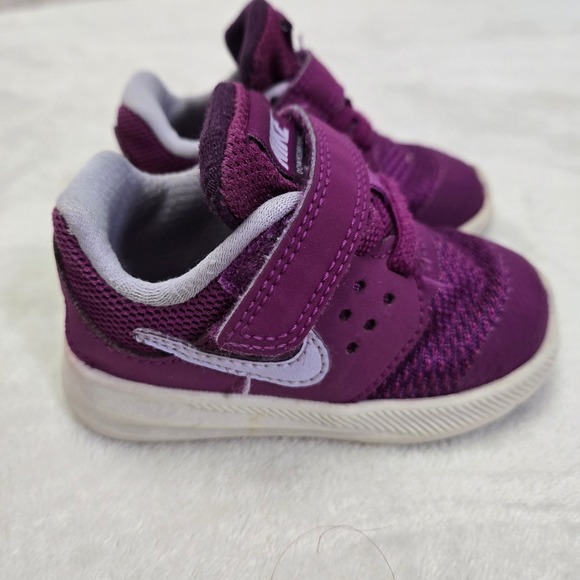 Nike‎ Downshifter 7 Toddler Sneakers Purple Athletic Shoes - Picture 1 of 7